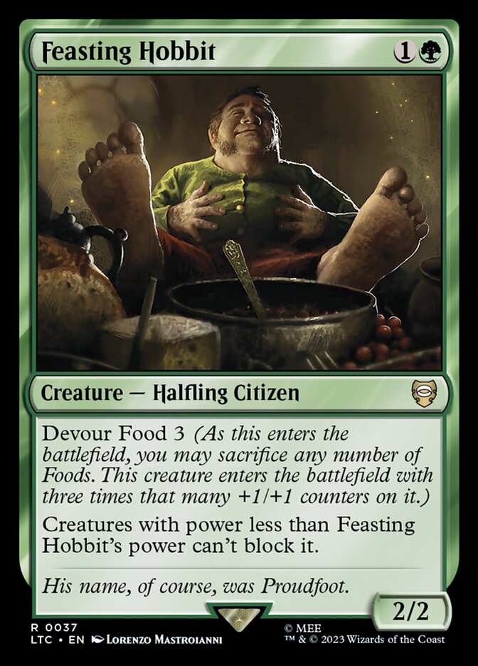 Feasting Hobbit 37/347 (Commander: The Lord of the Rings: Tales of Middle-earth)  | Good Games Modbury