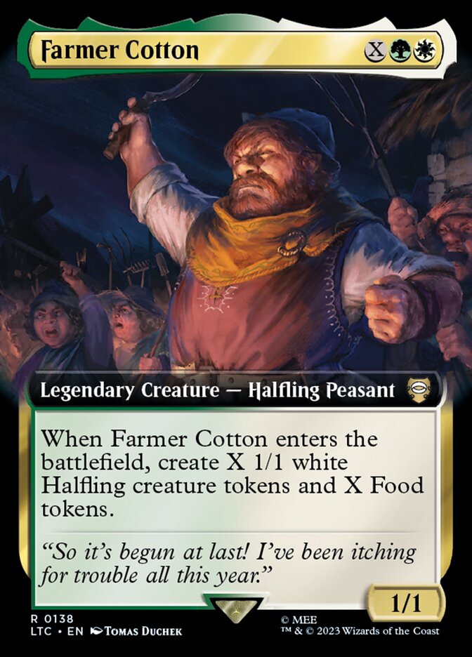 Farmer Cotton 138/347 (Commander: The Lord of the Rings: Tales of Middle-earth)  - Extended Art | Good Games Modbury