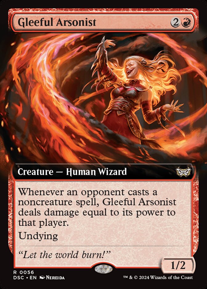 Gleeful Arsonist 56/40 (Commander: Duskmourn: House of Horror)  - Extended Art | Good Games Modbury