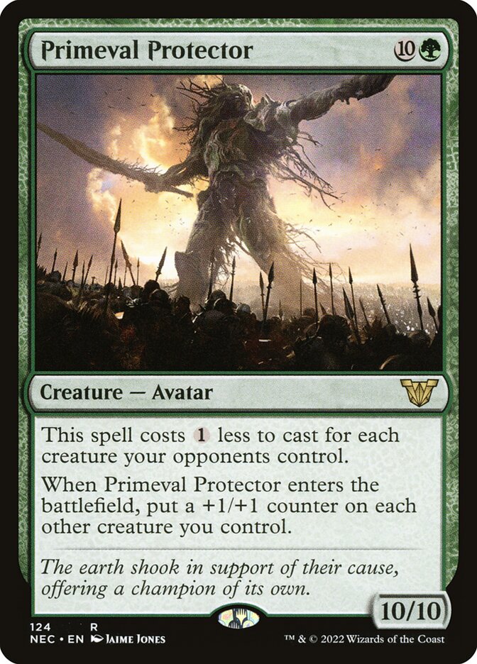 Primeval Protector 124/38 (Commander: Kamigawa: Neon Dynasty)  | Good Games Modbury