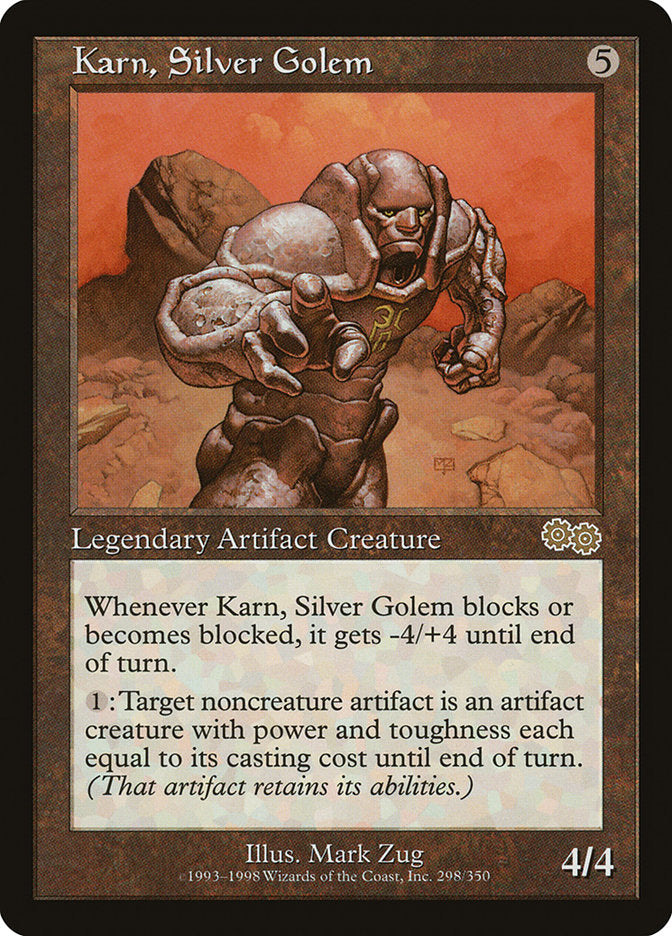 Karn, Silver Golem 298/350 (Urza's Saga)  | Good Games Modbury