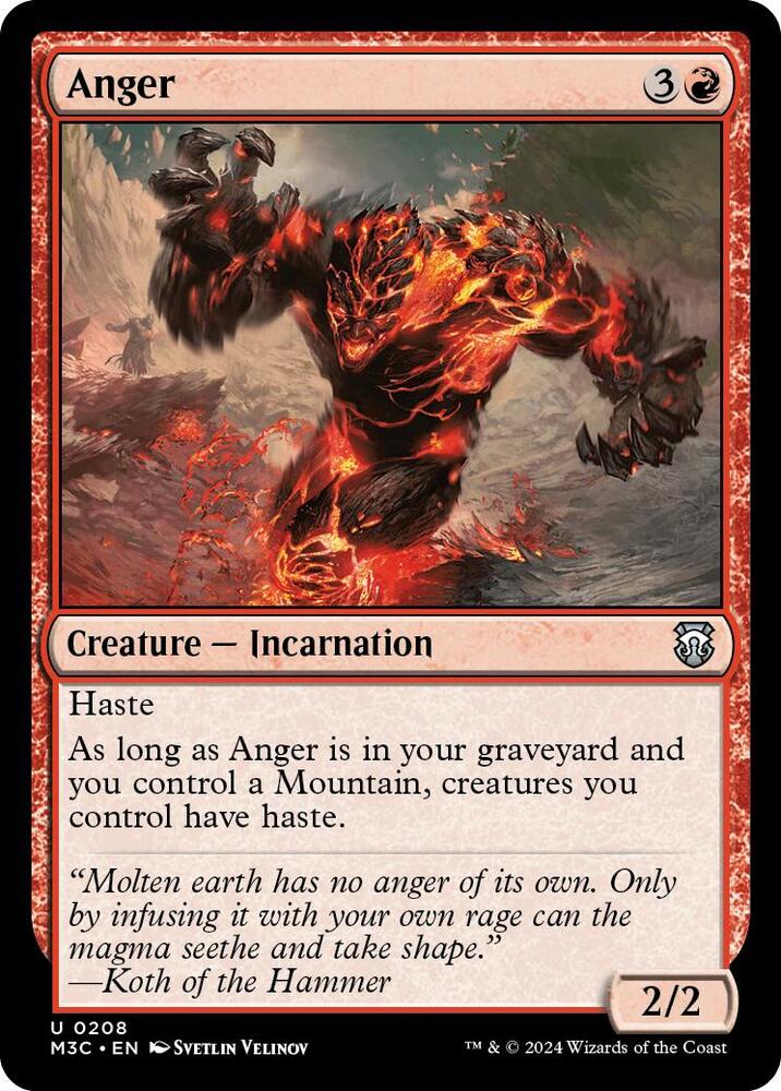 Anger 208 (Commander: Modern Horizons 3)  - Ripple Foil | Good Games Modbury