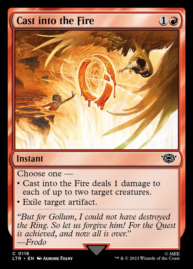 Cast into the Fire 118/281 (Universes Beyond: The Lord of the Rings: Tales of Middle-earth)  | Good Games Modbury