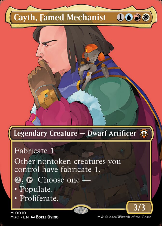 Cayth, Famed Mechanist 10/411 (Commander: Modern Horizons 3)  - Borderless Foil | Good Games Modbury