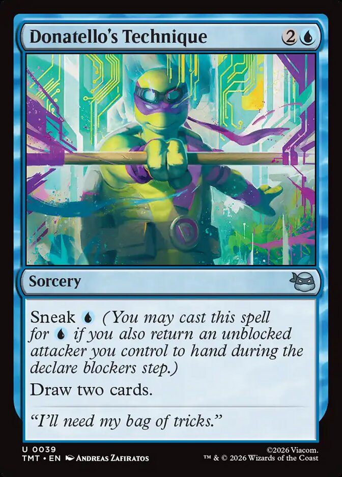 Donatello's Technique 39/190 (Teenage Mutant Ninja Turtles)  - Foil | Good Games Modbury