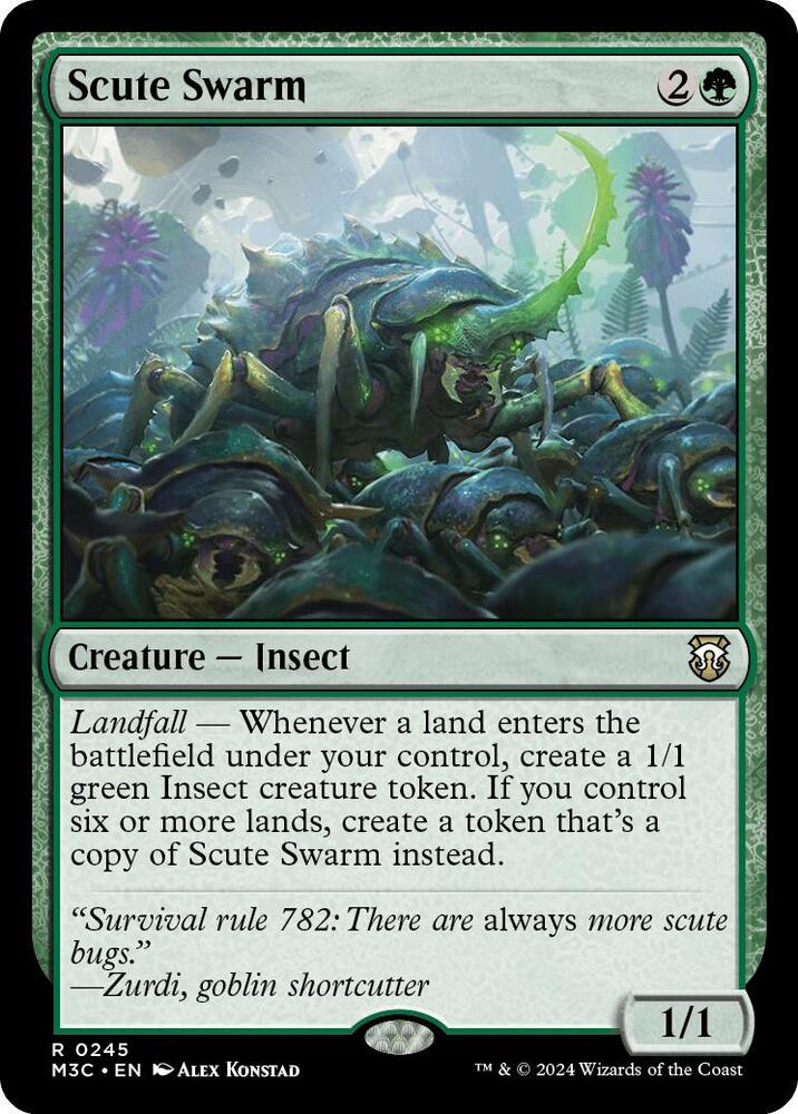 Scute Swarm 245/411 (Commander: Modern Horizons 3)  - Ripple Foil | Good Games Modbury