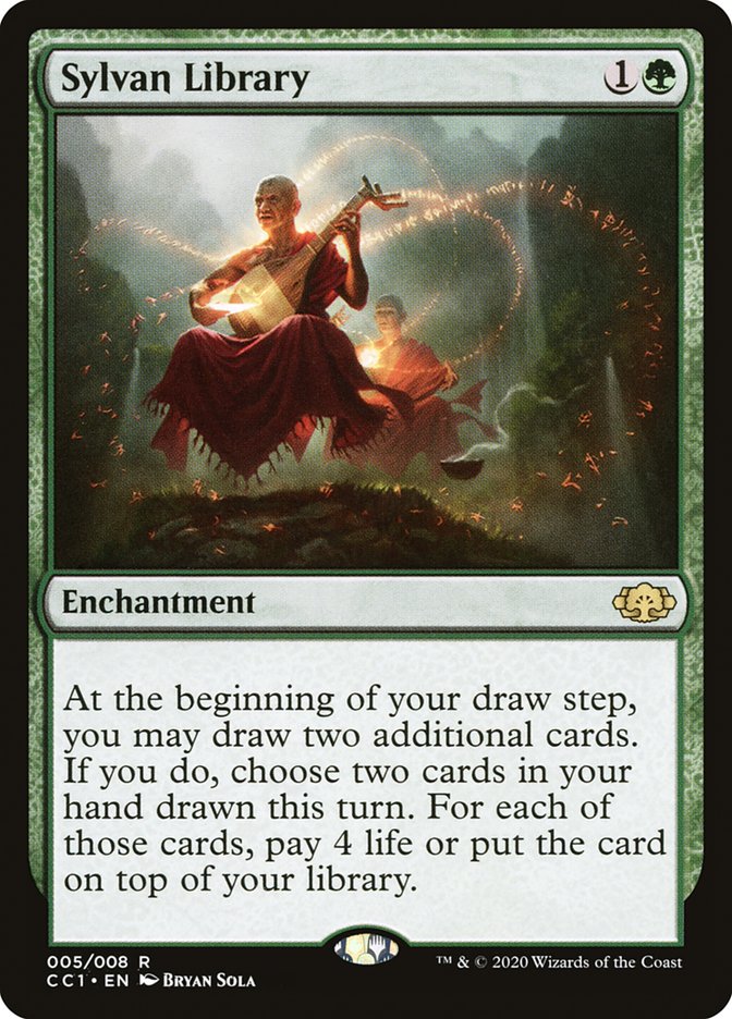 Sylvan Library 5/8 (Commander Collection: Green)  | Good Games Modbury