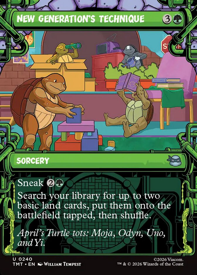 New Generation's Technique 240/190 (Teenage Mutant Ninja Turtles)  - Showcase Foil | Good Games Modbury