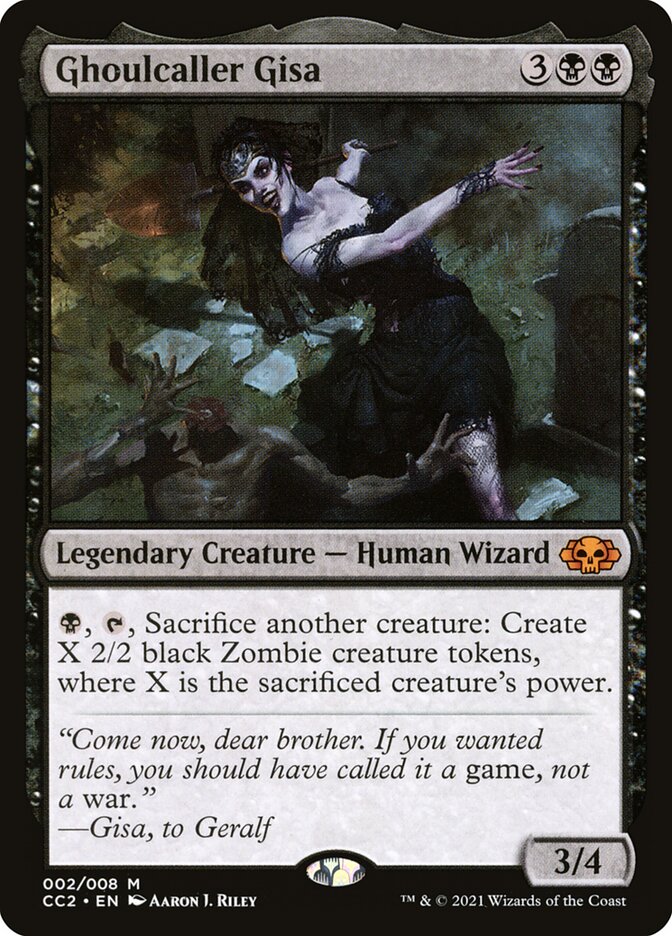 Ghoulcaller Gisa 2/8 (Commander Collection: Black)  - Foil | Good Games Modbury
