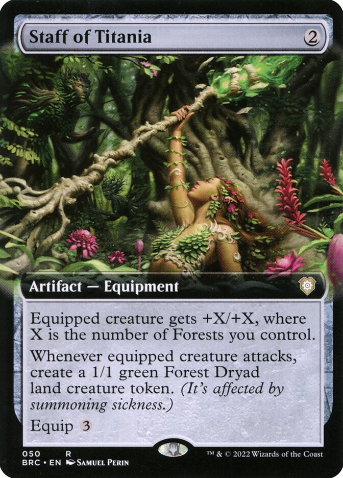 Staff of Titania Extended Art 50 (Commander: The Brothers' War)  | Good Games Modbury
