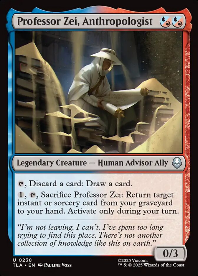 Professor Zei, Anthropologist 238/286 (Avatar: The Last Airbender)  - Foil | Good Games Modbury