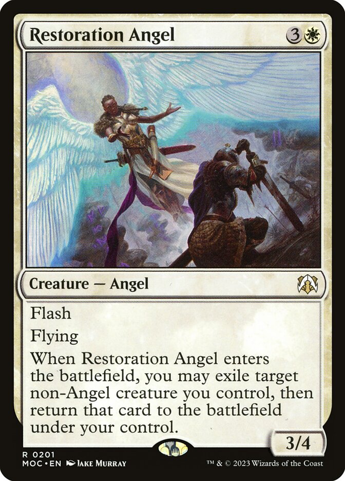 Restoration Angel 201/444 (Commander: March of the Machine)  | Good Games Modbury
