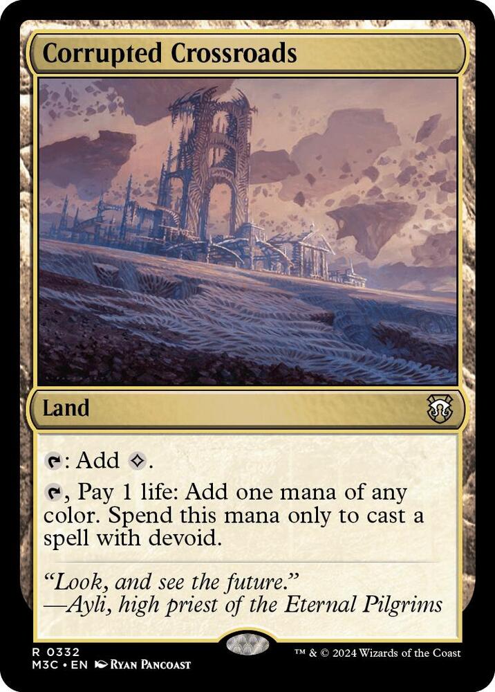 Corrupted Crossroads 332/398 (Commander: Modern Horizons 3)  - Ripple Foil | Good Games Modbury