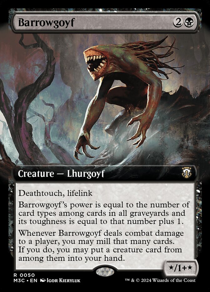 Barrowgoyf 50/411 (Commander: Modern Horizons 3)  - Extended Art | Good Games Modbury