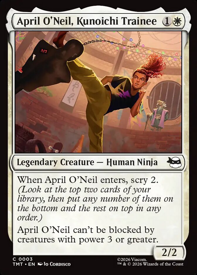April O'Neil, Kunoichi Trainee 3/190 (Teenage Mutant Ninja Turtles)  - Foil | Good Games Modbury