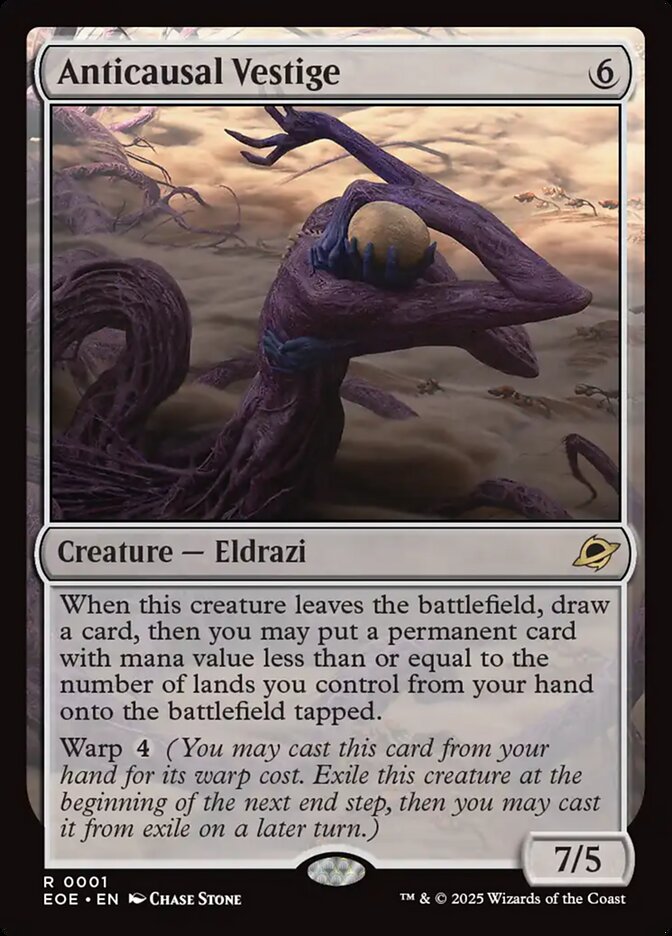 Anticausal Vestige 1/276 (Edge of Eternities)  - Foil | Good Games Modbury