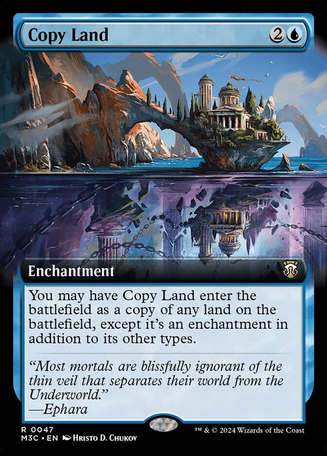Copy Land 47/411 (Commander: Modern Horizons 3)  - Extended Art | Good Games Modbury