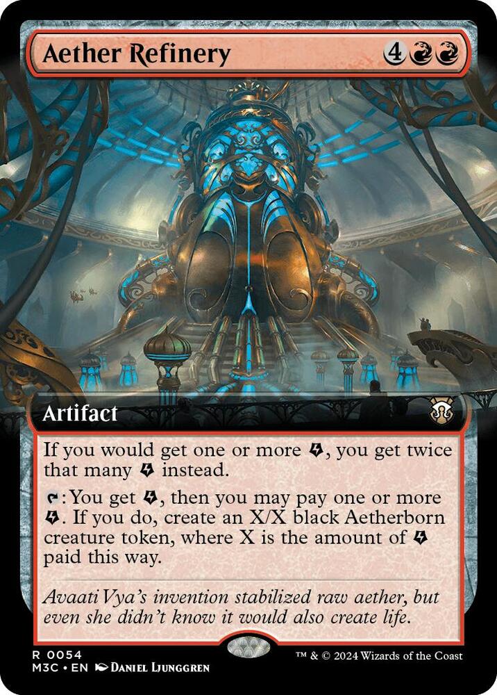 Aether Refinery 54 (Commander: Modern Horizons 3)  - Extended Art Ripple Foil | Good Games Modbury