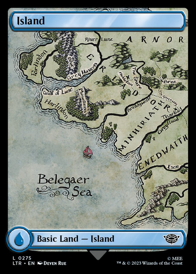 Island 275 (Universes Beyond: The Lord of the Rings: Tales of Middle-earth)  - Full Art | Good Games Modbury