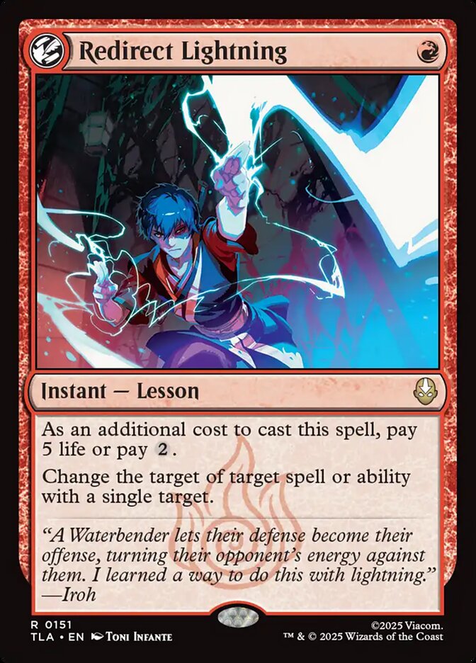 Redirect Lightning 151/286 (Avatar: The Last Airbender)  - Foil | Good Games Modbury