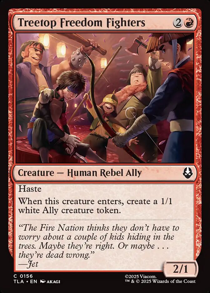 Treetop Freedom Fighters 156/286 (Avatar: The Last Airbender)  - Foil | Good Games Modbury