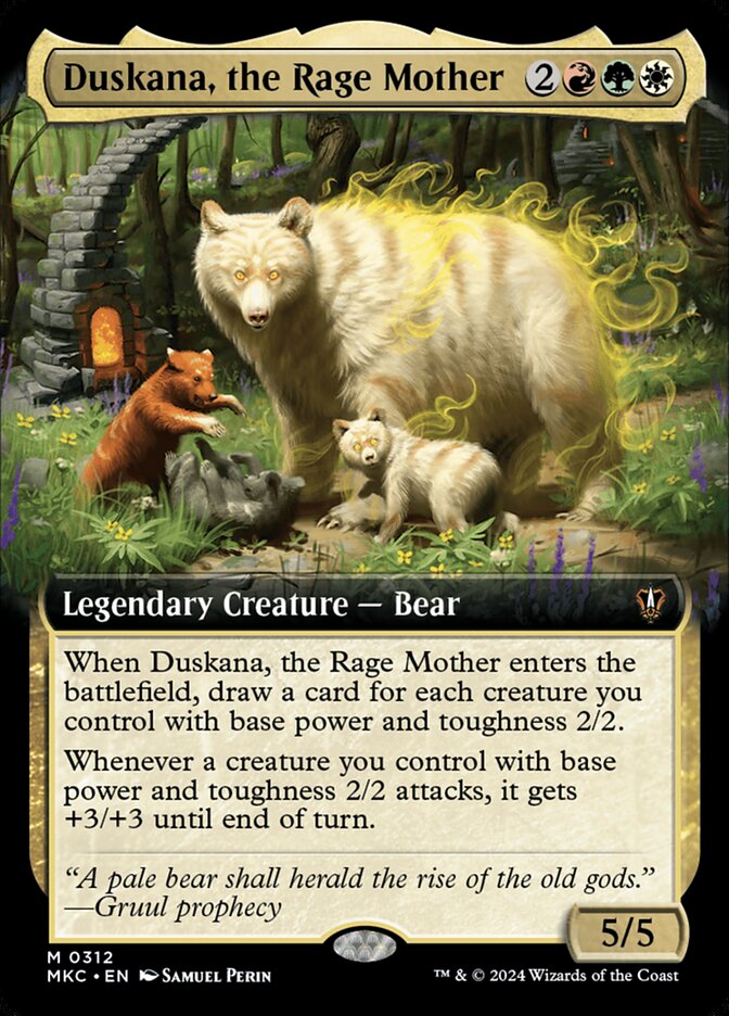Duskana, the Rage Mother 312/311 (Commander: Murders at Karlov Manor)  - Extended Art Foil | Good Games Modbury