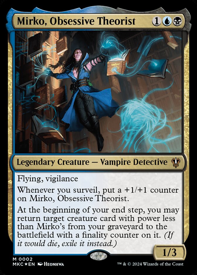 Mirko, Obsessive Theorist 2/311 (Commander: Murders at Karlov Manor)  - Foil | Good Games Modbury