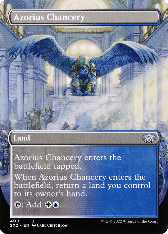 Azorius Chancery Borderless 400 (Double Masters 2022)  | Good Games Modbury
