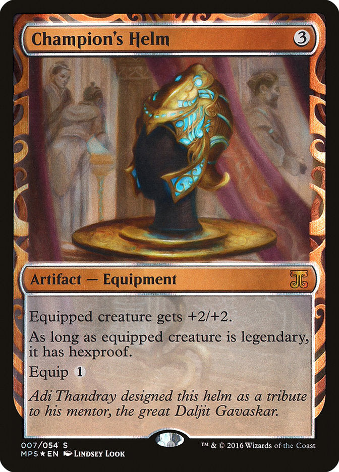 Champion's Helm 7/54 (Masterpiece Series: Kaladesh Inventions)  - Foil | Good Games Modbury