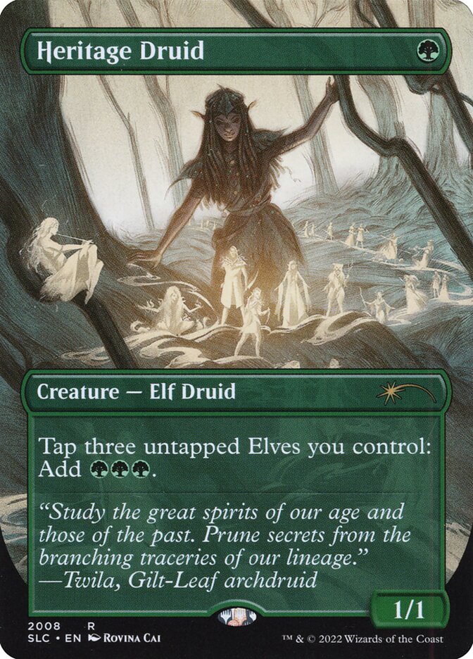 Heritage Druid 2008 (Secret Lair Countdown Kit)  - Borderless Foil | Good Games Modbury