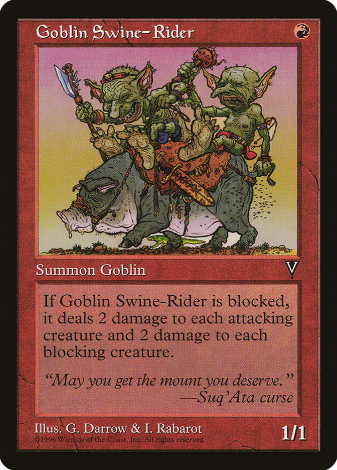 Goblin Swine-Rider 81/167 (Visions)  | Good Games Modbury