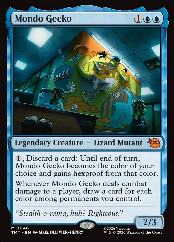 Mondo Gecko 46/190 (Teenage Mutant Ninja Turtles)  - Foil | Good Games Modbury