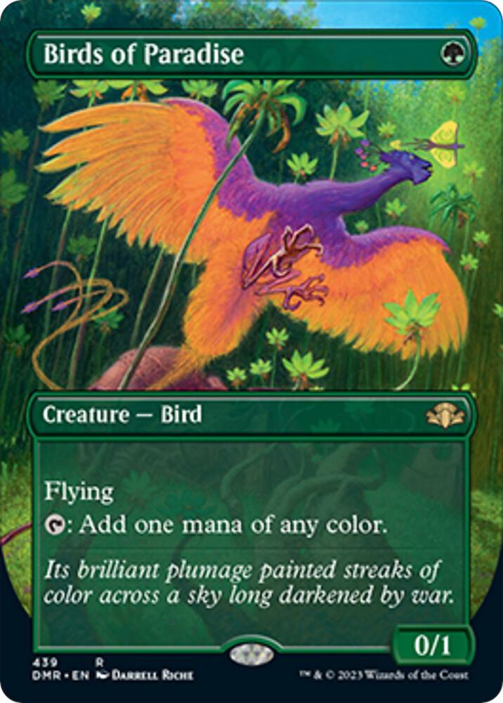 Birds of Paradise 439/261 (Dominaria Remastered)  - Borderless | Good Games Modbury
