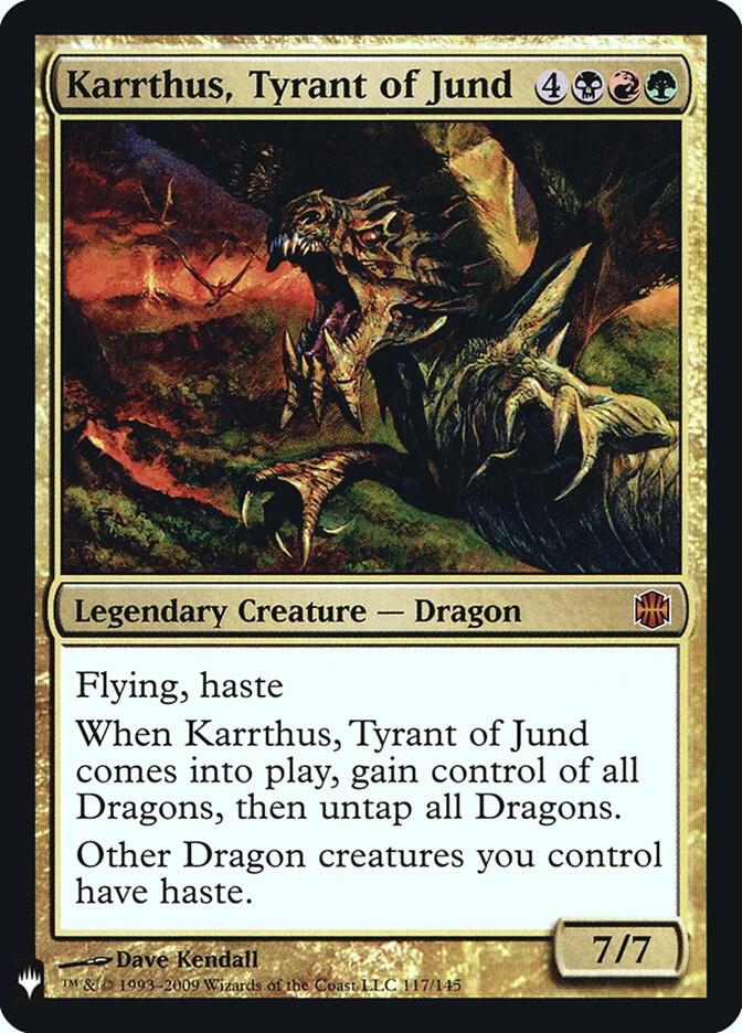 Karrthus Tyrant of Jund ARB-117/5075 (The List Reprints)  - Foil | Good Games Modbury