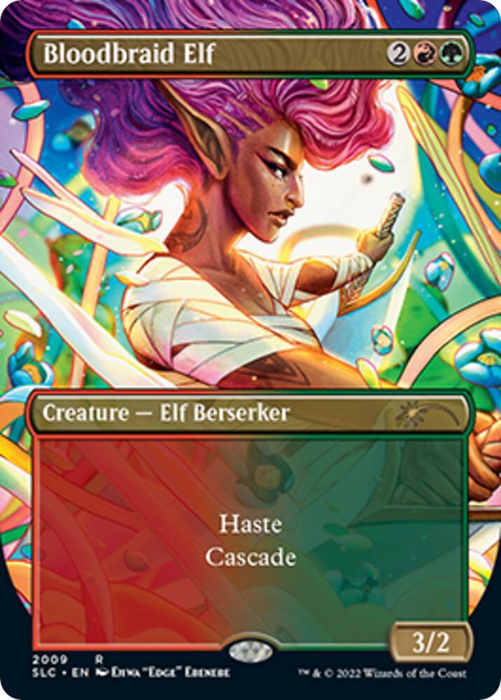 Bloodbraid Elf 2009 (Secret Lair Countdown Kit)  - Borderless | Good Games Modbury
