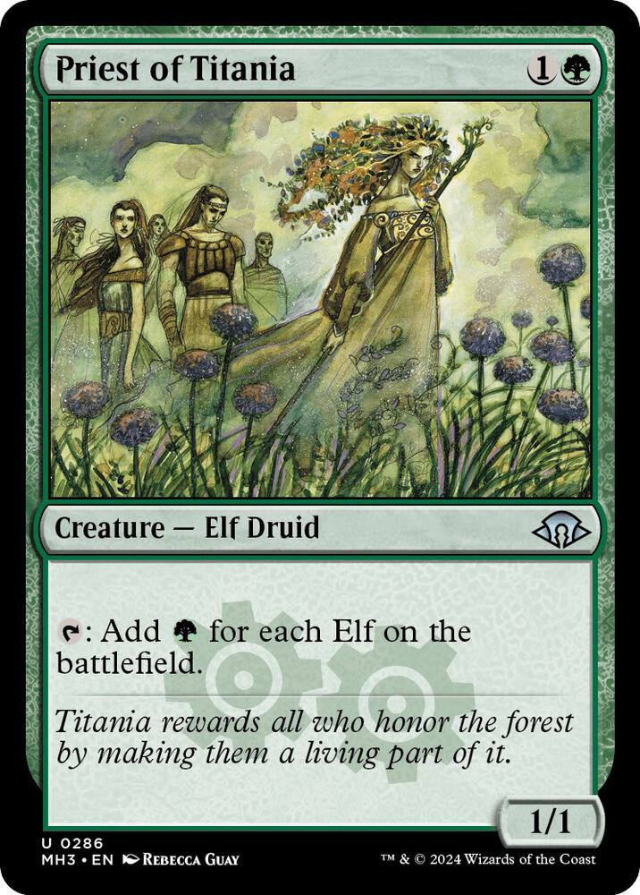 Priest of Titania 286/319 (Modern Horizons 3)  - Foil | Good Games Modbury
