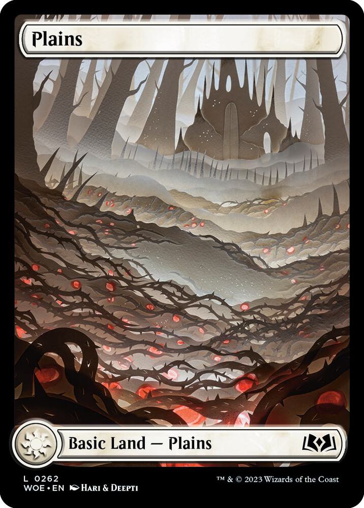 Plains 262 (Wilds of Eldraine)  - Full Art Foil | Good Games Modbury