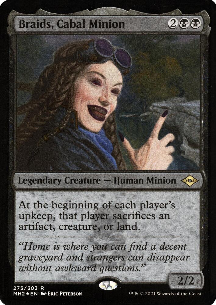 Braids Cabal Minion Foil Etched 273 (Modern Horizons 2)  - Foil | Good Games Modbury