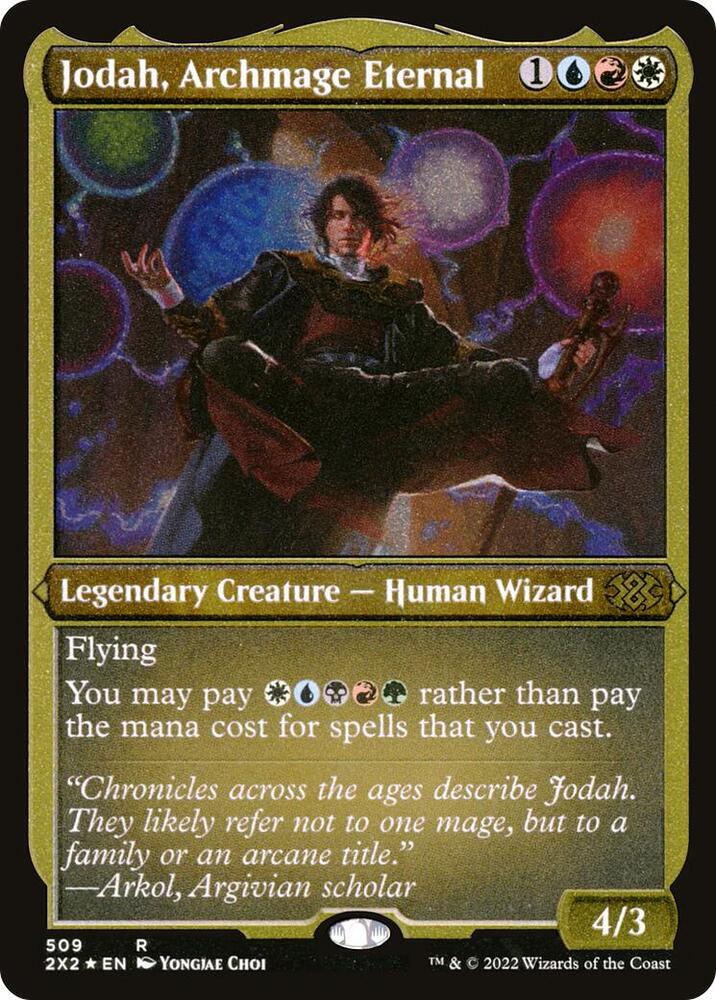 Jodah Archmage Eternal Foil Etched 509 (Double Masters 2022)  - Foil | Good Games Modbury