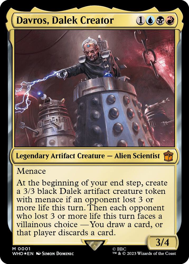 Davros, Dalek Creator 1/331 (Universes Beyond: Doctor Who)  - Foil | Good Games Modbury