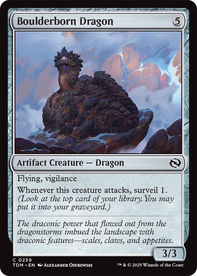 Boulderborn Dragon 239/291 (Tarkir: Dragonstorm)  - Foil | Good Games Modbury