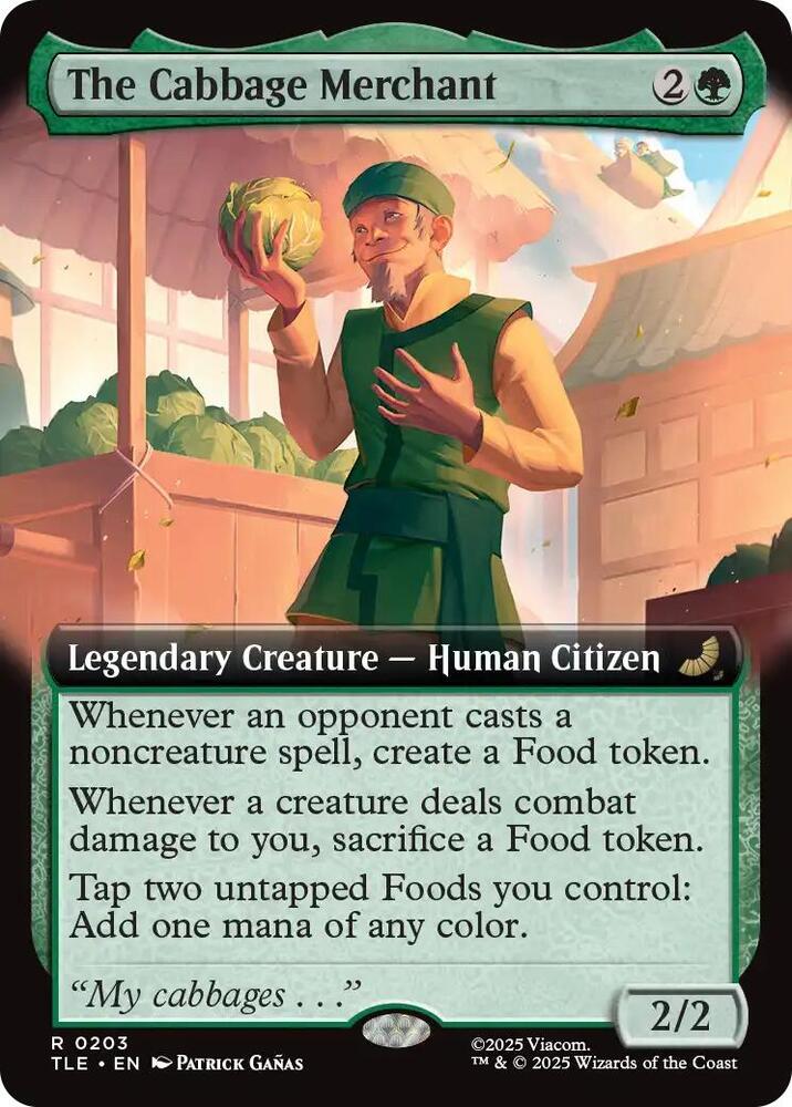 The Cabbage Merchant  203 (Avatar: The Last Airbender: Eternal-Legal)  - Extended Art Foil | Good Games Modbury