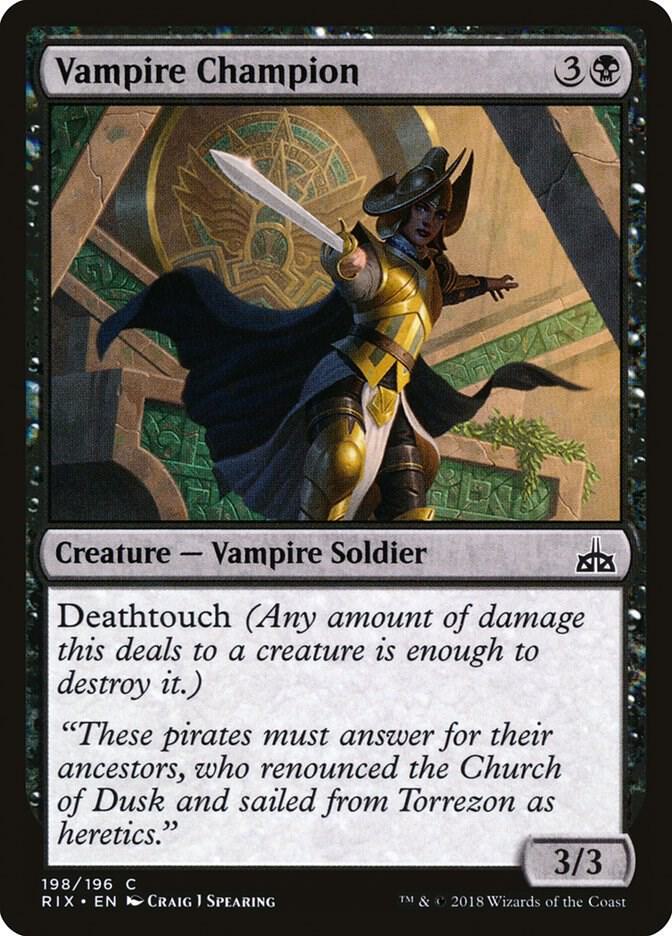 Vampire Champion 198/196 (Rivals of Ixalan)  | Good Games Modbury