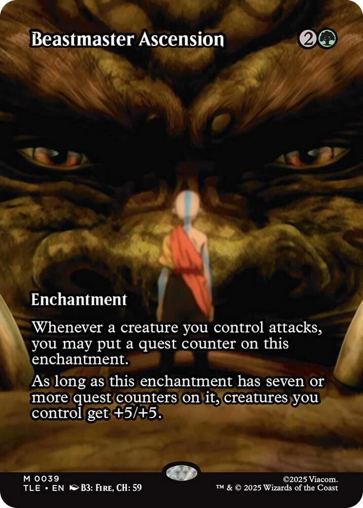 Beastmaster Ascension  39/317 (Avatar: The Last Airbender: Eternal-Legal)  - Borderless Foil | Good Games Modbury
