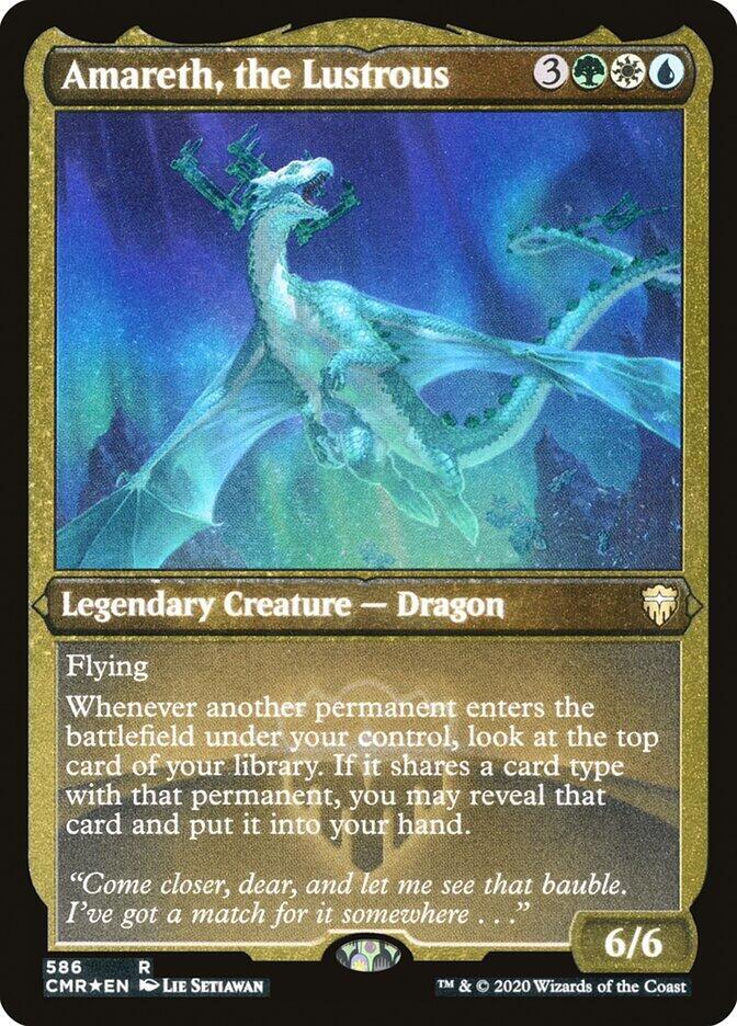 Amareth the Lustrous Foil Etched 586 (Commander Legends)  - Foil | Good Games Modbury