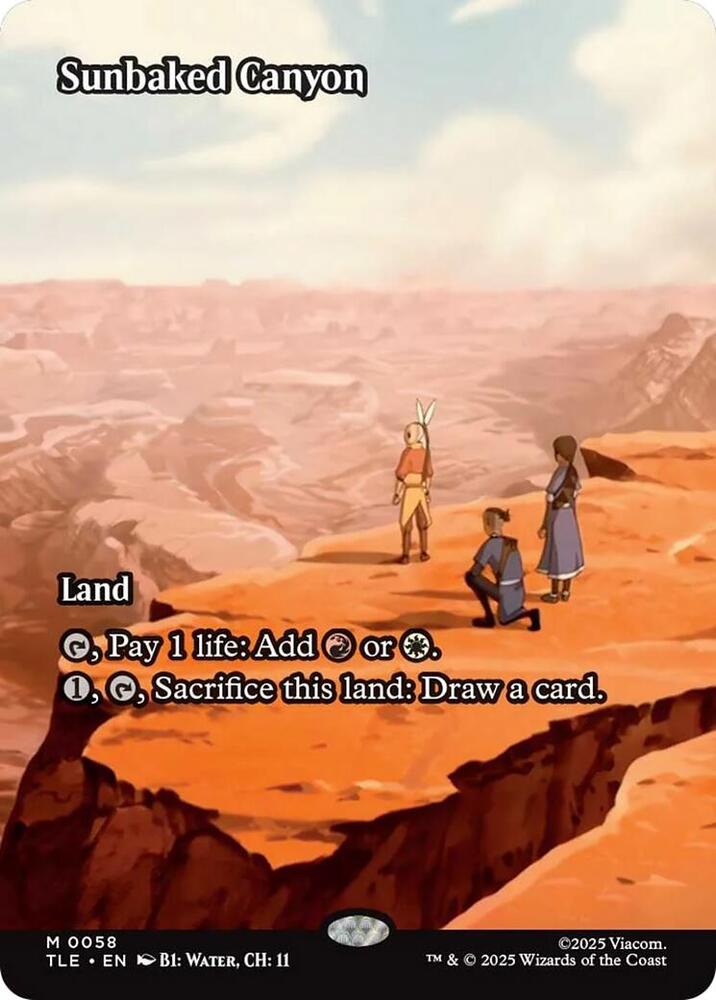 Sunbaked Canyon  58/317 (Avatar: The Last Airbender: Eternal-Legal)  - Borderless Foil | Good Games Modbury