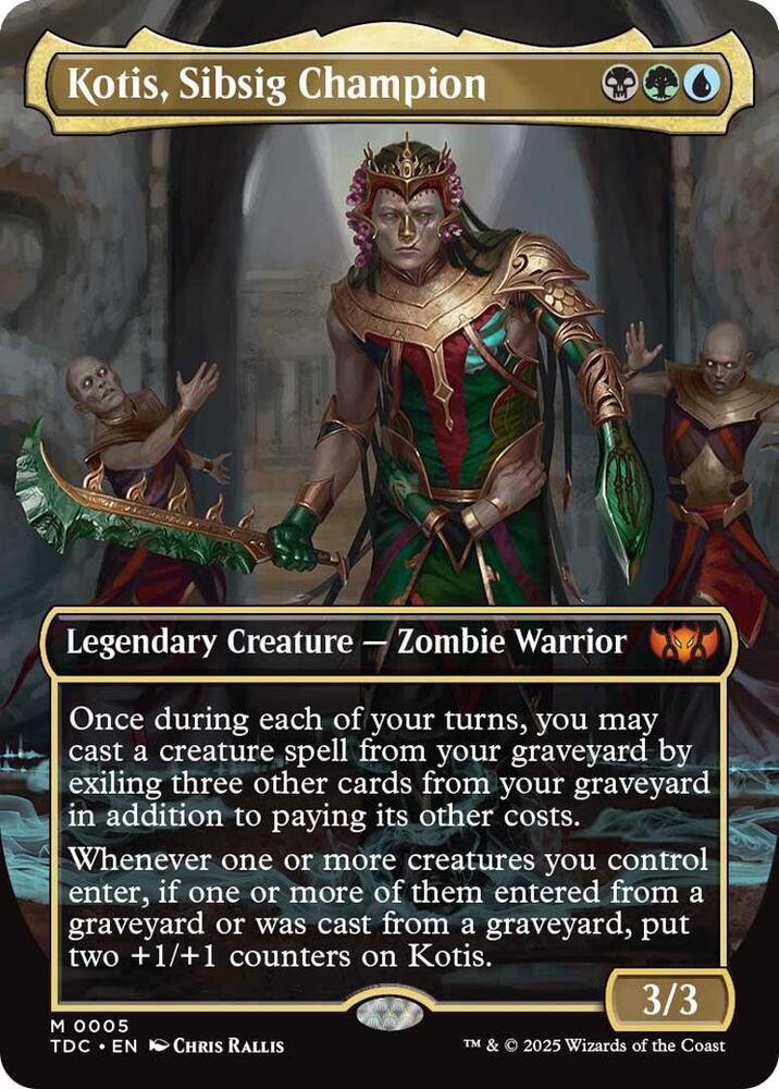 Kotis, Sibsig Champion 5 (Commander: Tarkir: Dragonstorm)  - Borderless | Good Games Modbury