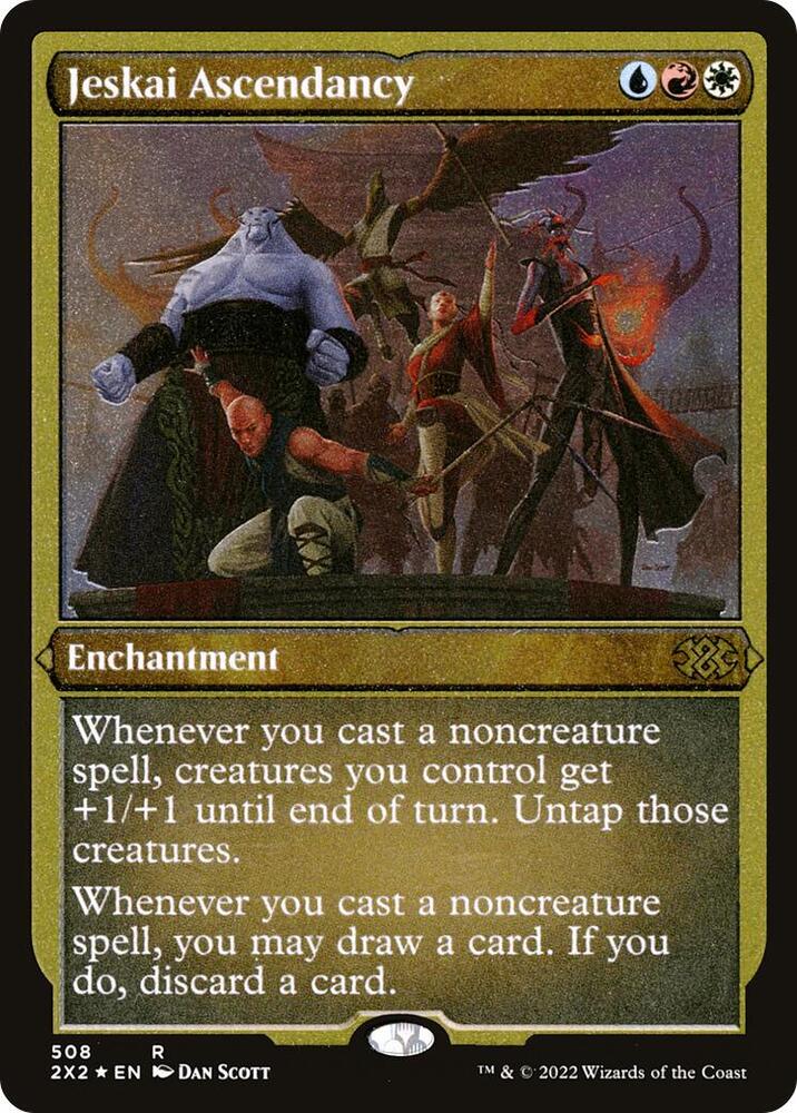 Jeskai Ascendancy Foil Etched 508 (Double Masters 2022)  - Foil | Good Games Modbury