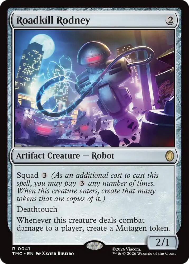 Roadkill Rodney 41/0 (Commander: Teenage Mutant Ninja Turtles)  - Surge Foil | Good Games Modbury