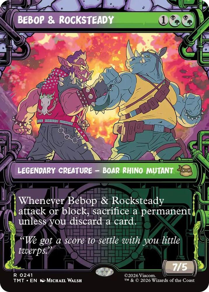 Bebop & Rocksteady 241 (Teenage Mutant Ninja Turtles)  - Showcase | Good Games Modbury